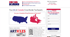 Desktop Screenshot of crossbordertax.com