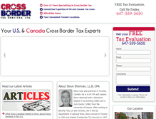 Tablet Screenshot of crossbordertax.com